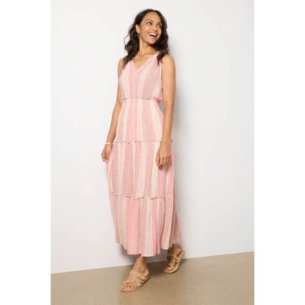 RAILS Loulou Boho Flowy Stripe Maxi Dress MED - Picture 8 of 13